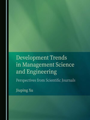 cover image of Development Trends in Management Science and Engineering